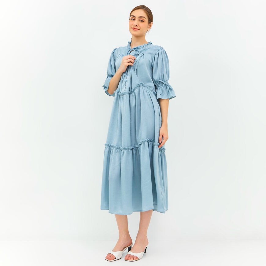 Emma Mididress Blue - Image 3