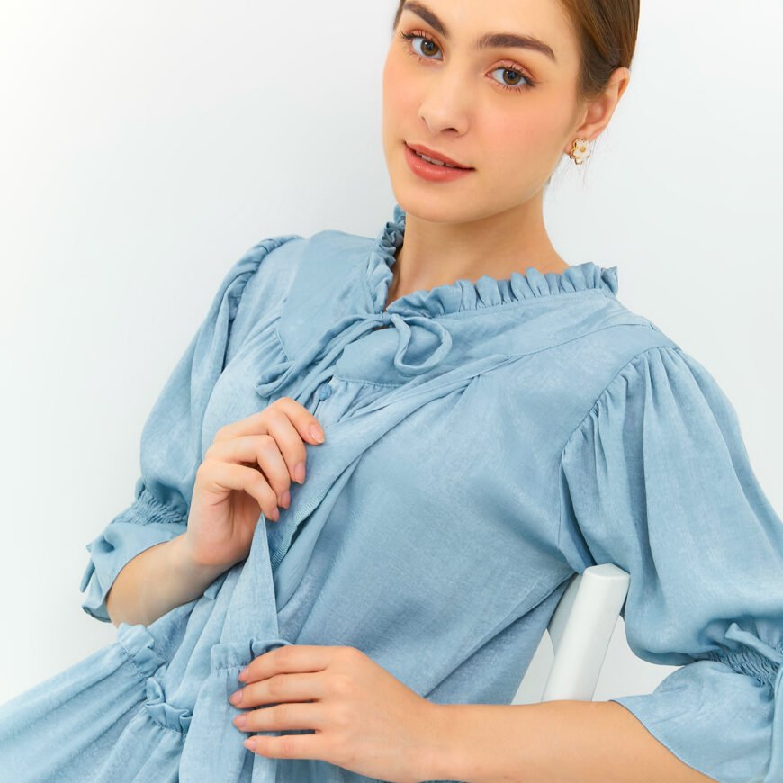 Emma Mididress Blue - Image 5